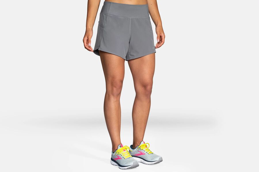 Womens Brooks Chaser 5" Bottoms Steel | Clothing 5497-UPCBL